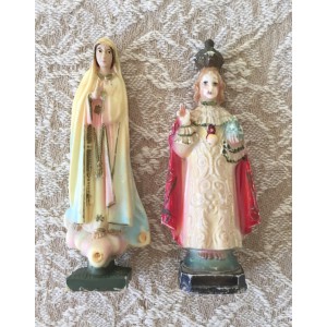 2 statuettes religieuses...