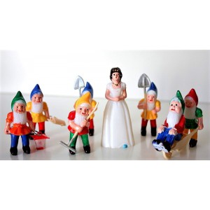 Blanche Neige Et Les Sept Nains Decoration De Gateau Vintage Made In Usa