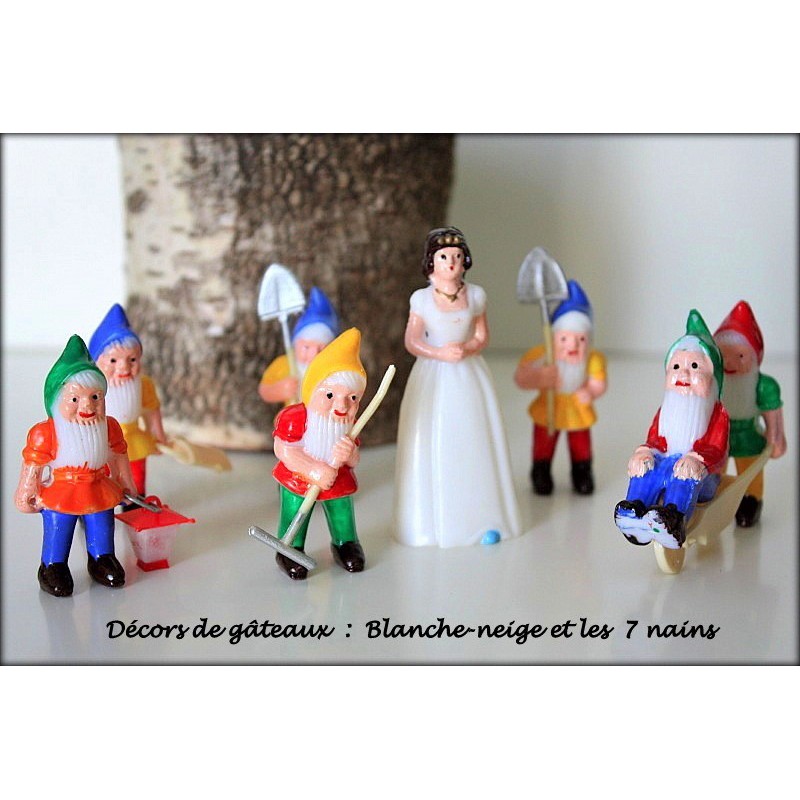 Blanche Neige Et Les Sept Nains Decoration De Gateau Vintage Made In Usa