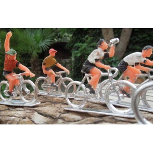 Cyclistes figurines vintage