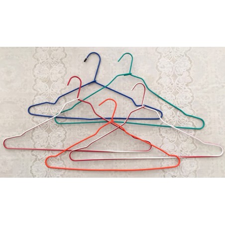 Lot De 6 Cintres Vintage En Laine Et Métal - Classiques Et Durables - Adulte