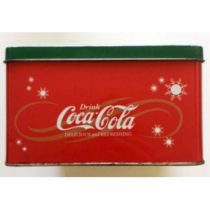 Plateau rectangulaire en métal publicitaire Coca Cola Cadeau