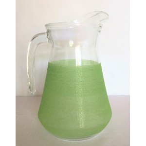 Carafe verre granite vert...