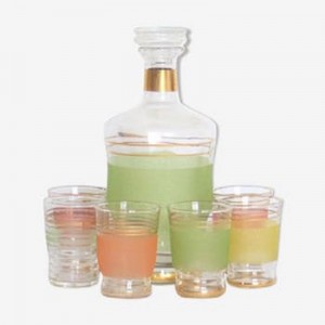 Carafe & verres 1950/60...
