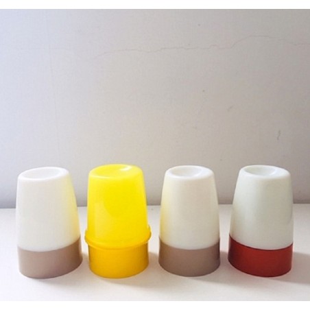 Eddingtons Lot De 4 Coquetiers Vintage Avec Poules - Forme Seau Et Manches Pour Œufs à La Coque