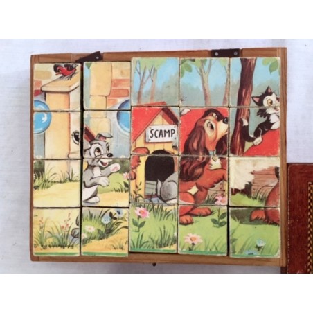 Boite 40 cubes puzzle Disney Garnier