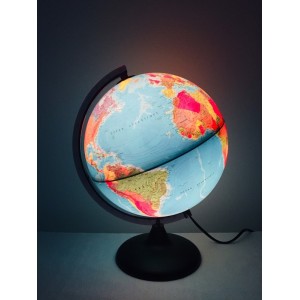 Globe terrestre, Grande mappemonde lumineuse Tecnodidattica, années 90