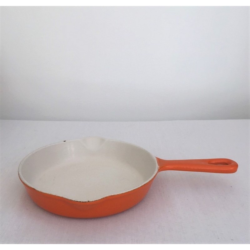 Poêle Le Creuset en fonte émaillée orange N°16