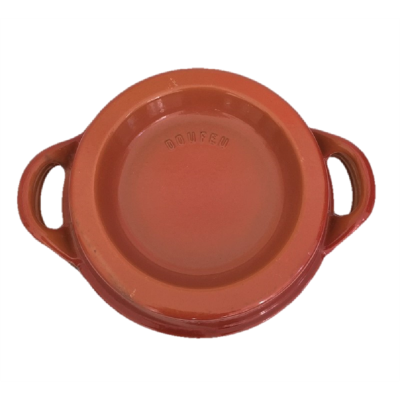 Cocotte Le Creuset Doufeu Coutances N°26 – Fonte émaillée Orange Vintage