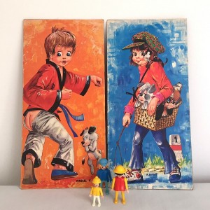 2 tableaux Poulbot vintage...