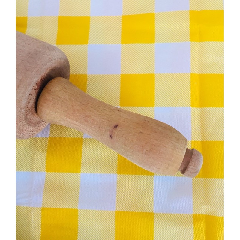 Rouleau de cuisine bois vintage, ancien rouleau à patisserie, baton de cuisine avec accroche, cuisine, ustensile, rustique - France