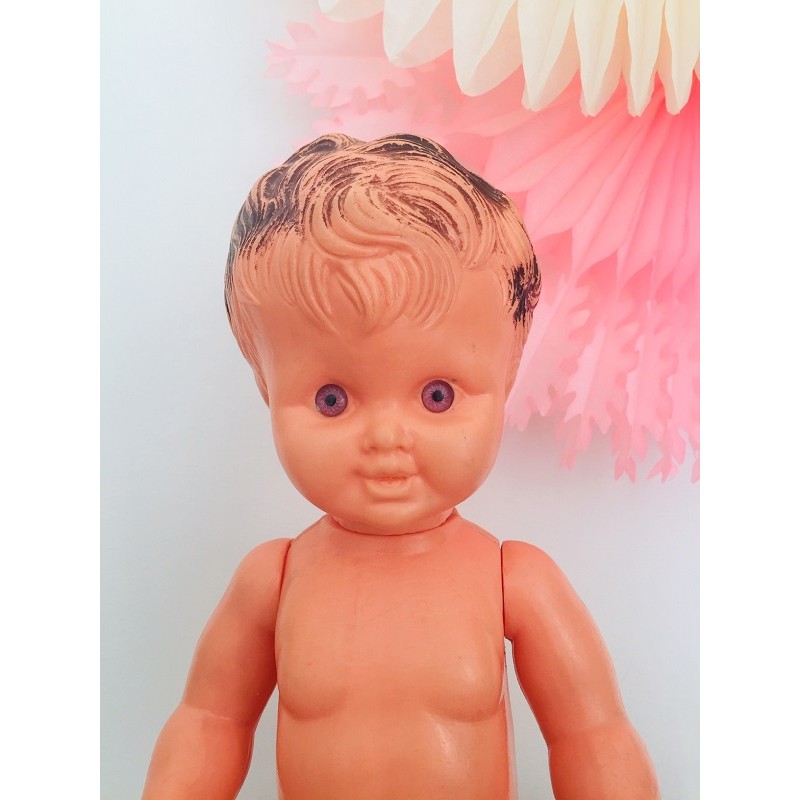 Baigneur SNF 57 Cm Début Années 1960 - Vintage Poupon Garçon Bon état