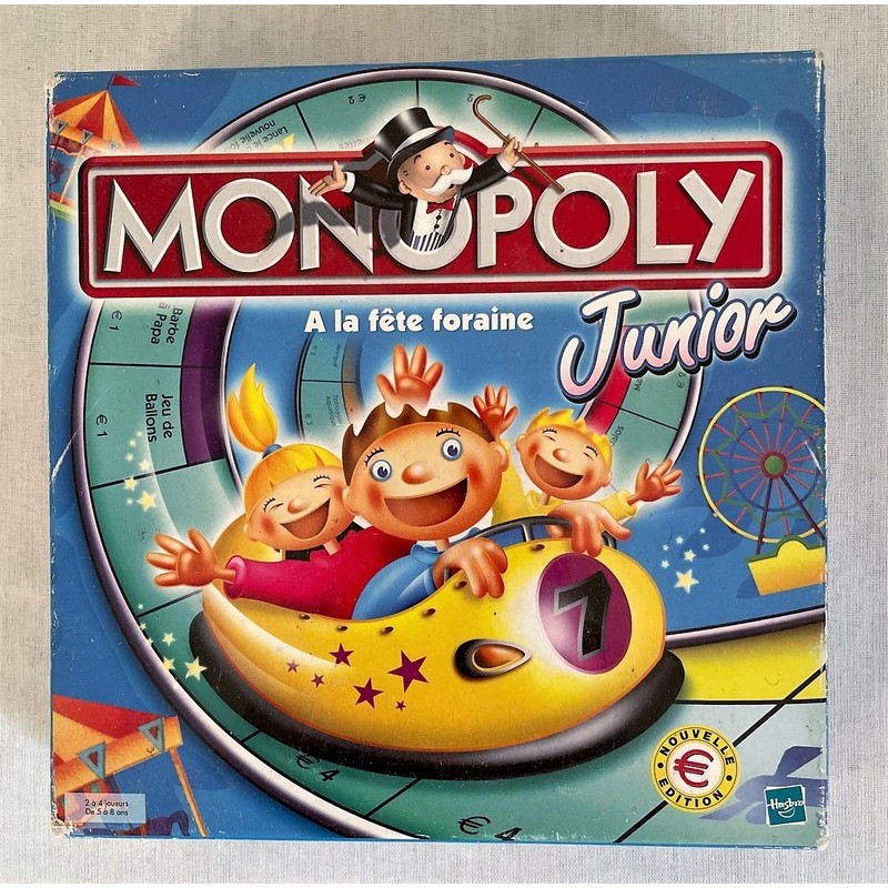 Jeu de Monopoly Junior vintage à la fête foraine de 2002. Complet