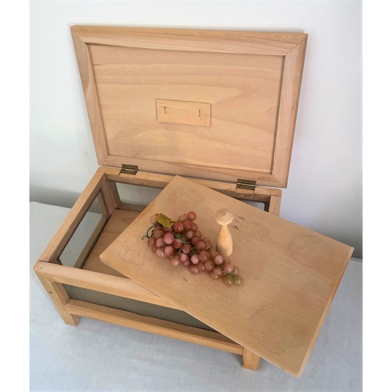Fromager, Garde manger à fromages avec son plateau en bois naturel