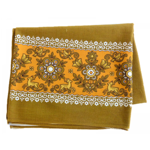 Nappe ancienne motifs Cerf...