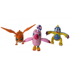 3 Figurines Digimon vintage...