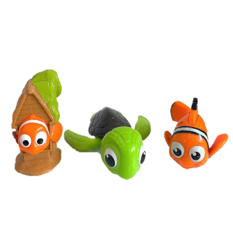 3 figurines vintage NEMO Disney Pixar Happy Meal McDo 2003 et 2004