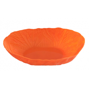 Corbeille orange en plastique