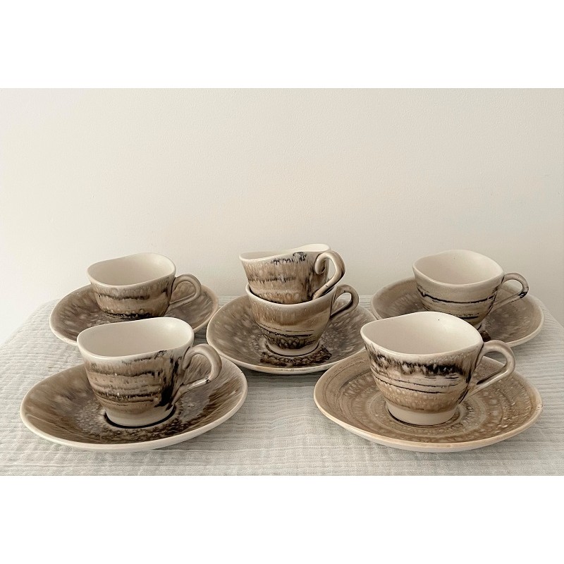 Tasse et soucoupe faïence HENRIOT - Arts de la table