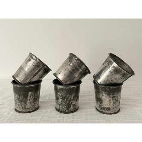 3 anciens moules à glace patisserie fer blanc antique ice mold