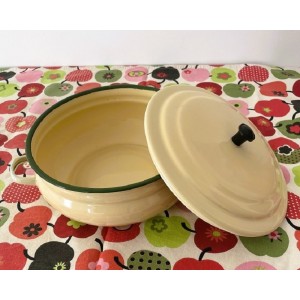 Bassine en email jaune