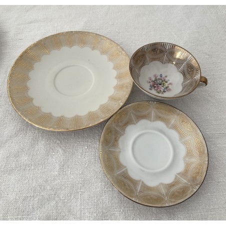 Lot De 5 Mini Tasses Et Soucoupes Tiger – Porcelaine, Design Yedi, Allemagne