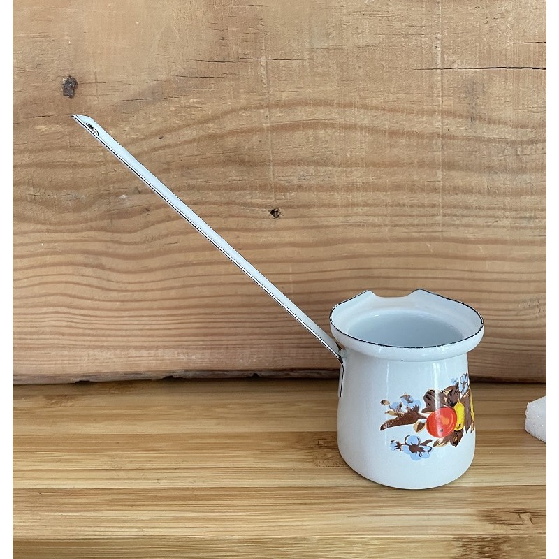 Cafetière Turque Vintage Rose Élégante - Ensemble 8 Pièces Avec Théière Artisanale, 6 Tasses Et Plateau En Métal Pour Café Ou Thé