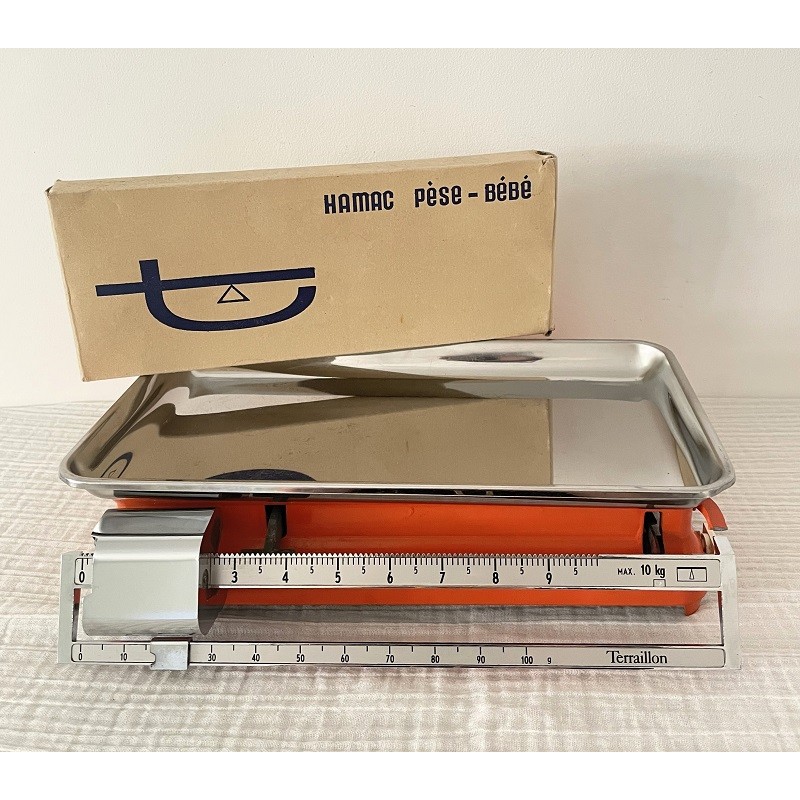 Ancienne Balance De Ménage Terraillon Pour Bébé Et Cuisine - Avec Notice Et Boîte D'Origine