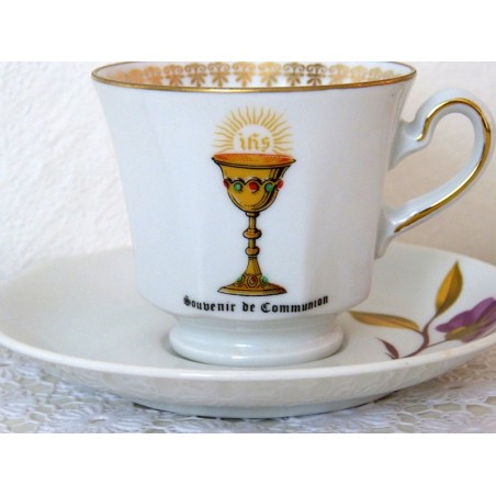 Soucoupe Vintage Vert Trianon – Sous-tasse En Porcelaine Ancienne