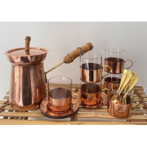 Cafetière turque, tasses,...