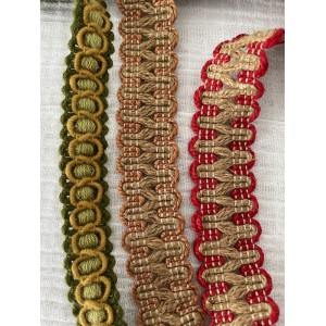 TISSU FLEURI "BOHEME" ROUGE
