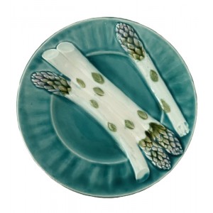 Assiette Barbotine Asperge...