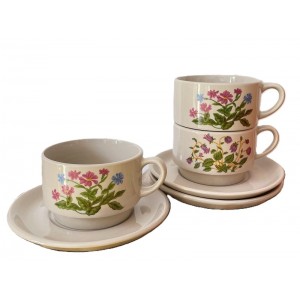 3 tasses soucoupes vintage...