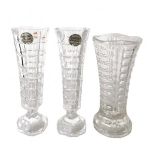3 anciens vases en verre,...