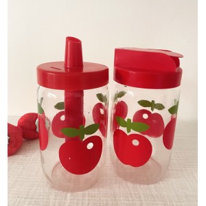 2 Bocaux Henkel Pomme vintage