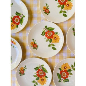9 assiettes vintage en...