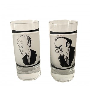 2 verres J. Faizant Giscard...