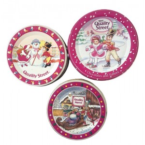 3 boites fer Quality Street...