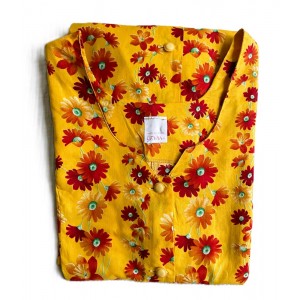 Robe fleurie orange Gevana...